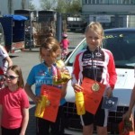 Nina Kleinau fuhr als 8-jährige in der U11 einen Sieg für das Team Rheinhessen ein in Mainz-Kastel