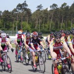 Das Team im Fahrerfeld auf dem Hockenheimring